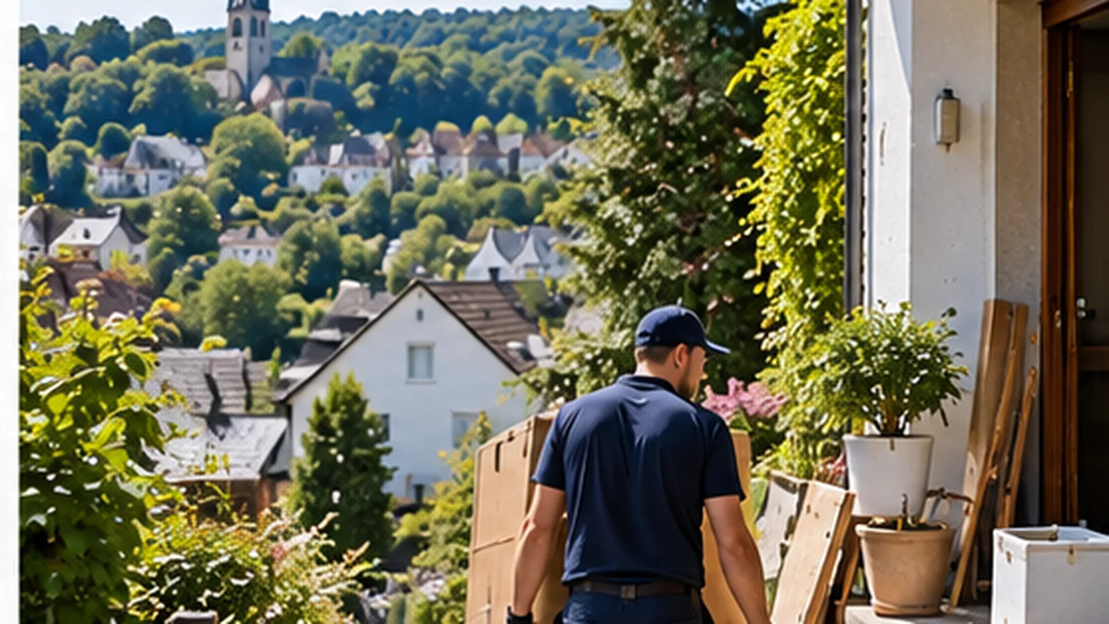 Geordnete Räumung an einem Wohngebäude im Rösrather Umfeld